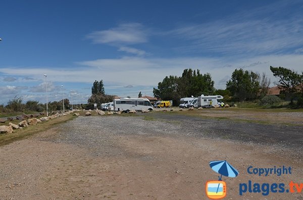 Parking et aire de camping car à Portiragnes