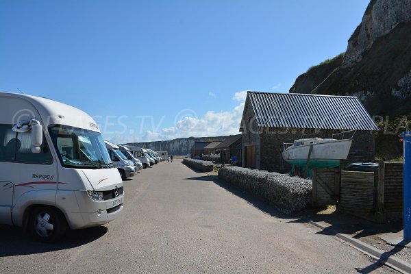 Area for camping-cars in St Valery en Caux