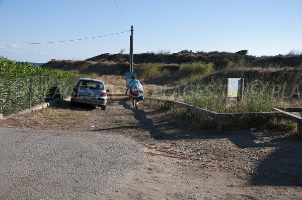 Zugang zum Strand von Ouille in Collioure