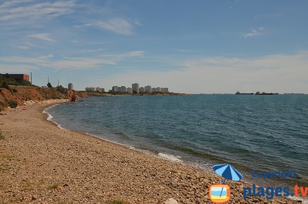 Ours beach in Port le Bouc in France