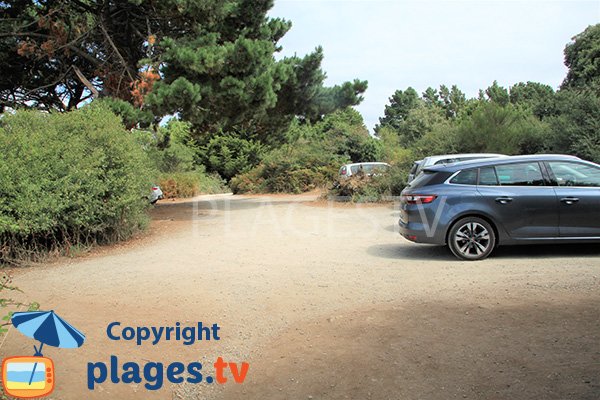 Parking de la plage des Ours à Sarzeau