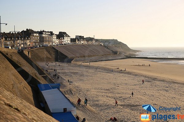 Main beach of Le Portel - France