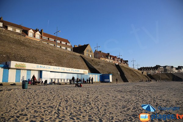 Bathing huts in Le Portel