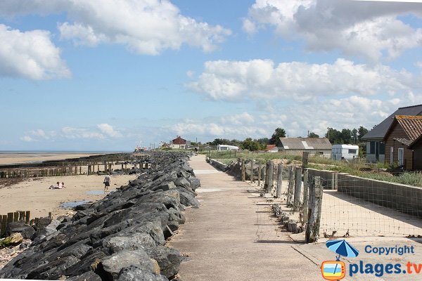 Beach of Paisty Vert in Ver sur Mer