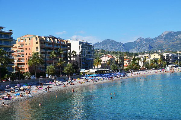 Strand von Carnoles in Roquebrune Cap Martin