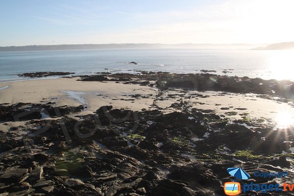 Plage de la Palud à marée basse - Locquirec