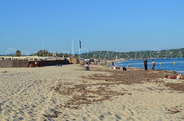 Plages privées de Pampelonne à Ramatuelle dans le secteur des Tamaris