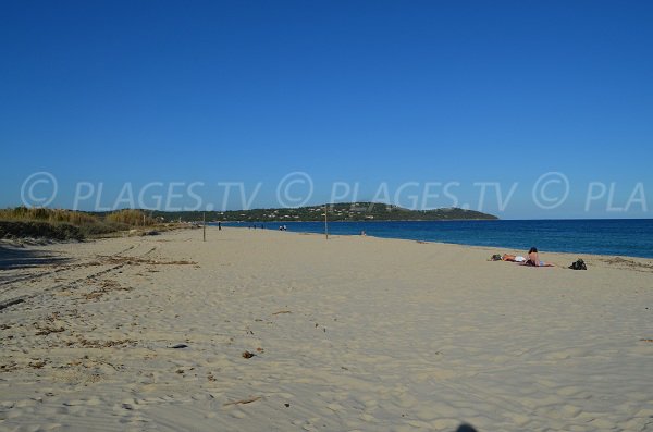 Pampelonne beach in Ramatuelle in winter