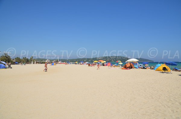 Photo de la plage de Pampelonne - Secteur Tamaris - camping Ton Tiki