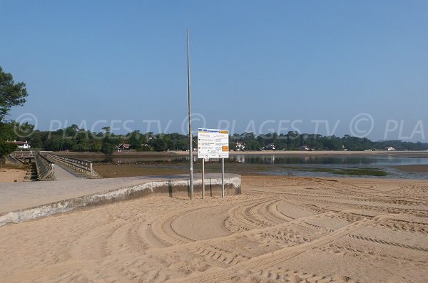 Trail along the beach of the park - Hossegor