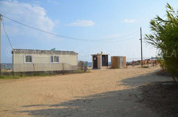 Aid station on Pardigon Beach - Cavalaire