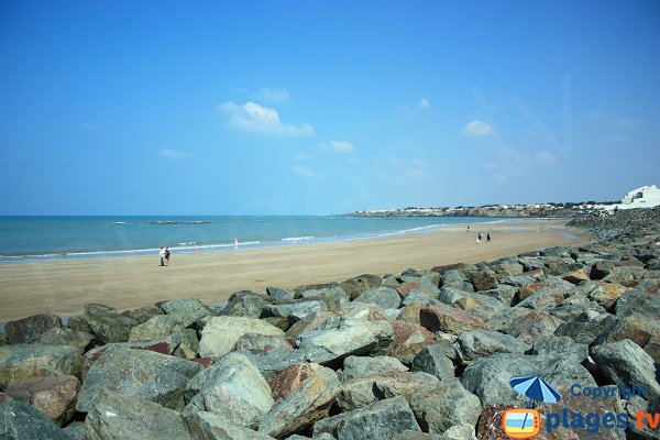 Plage de la Parée à mi-marée