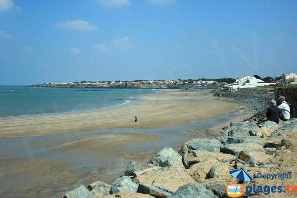 Brétignolles beach at low tide - La Parée