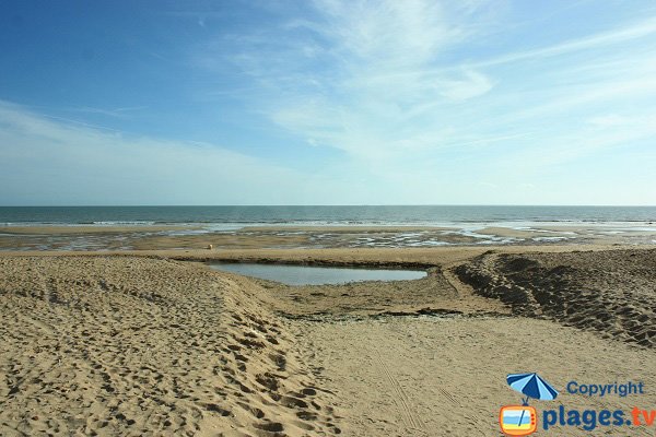 Parée du Jonc beach in Saint Jean de Mont in France