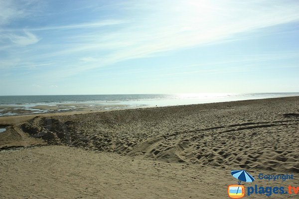 Plage de la Parée du Jonc en direction du nord - Saint Jean de Monts