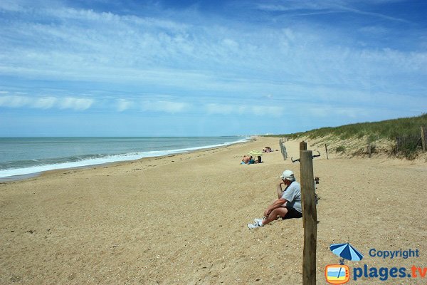 Photo de la plage de Parée Préneau à St Hilaire de Riez