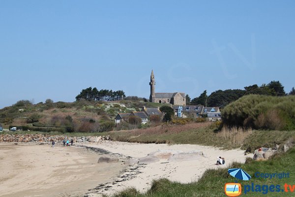 Plage de Park an Aod sur l'ile de Callot à Carantec