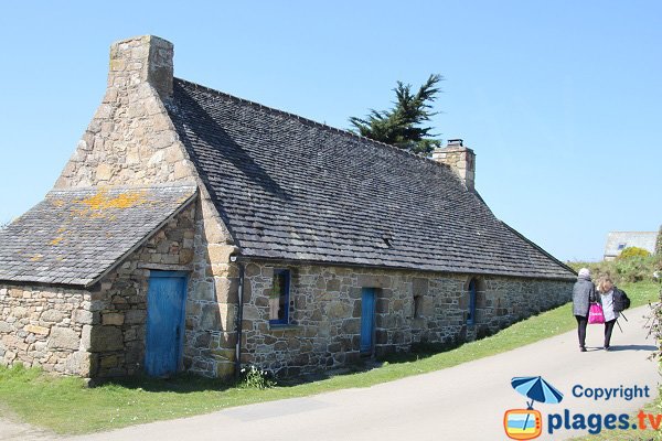 Maisons traditionnelles sur l'ile de Callot - Carantec