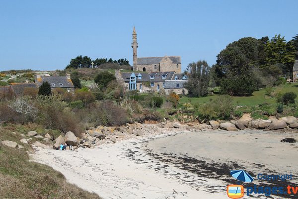 Hamlet on the Callot beach and its beach