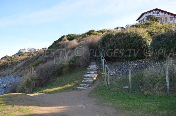 Stairs of Parlementia beach - Bidart