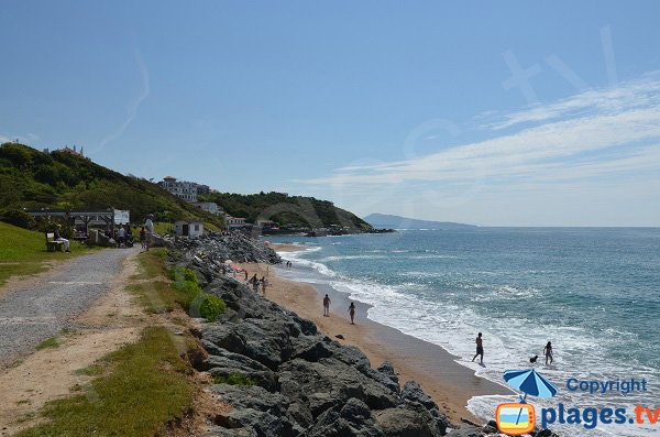 Foto della spiaggia di Parlementia a Guethary - Francia