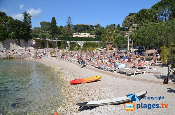 Private beach in St Jean Cap Ferrat