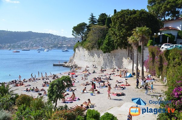 Passable beach in Cap Ferrat in France