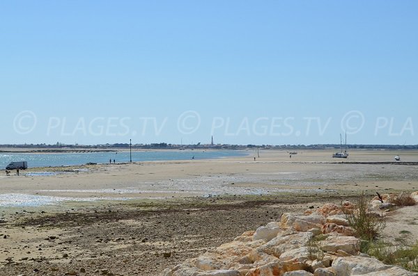 Plage de Patache avec vue sur Ars en Ré