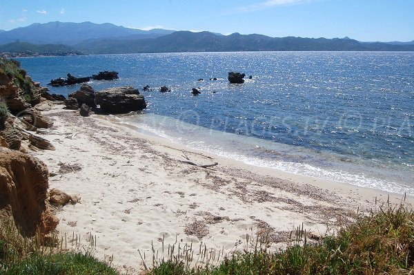 Patrimonio Cove with view of St Florent