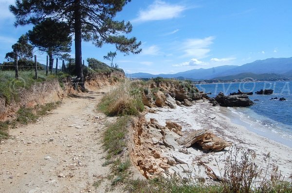 Cove on the coastal path of Patrimonio in Haute Corse