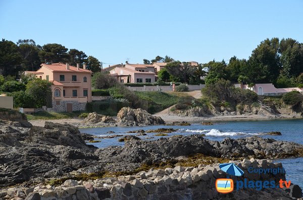 Pébrier beach in St Aygulf in France