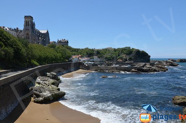 Fishing harbor and beach of Biarritz