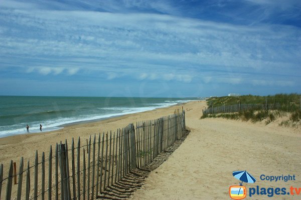 Plage de la Pége côté nord - St Hilaire de Riez