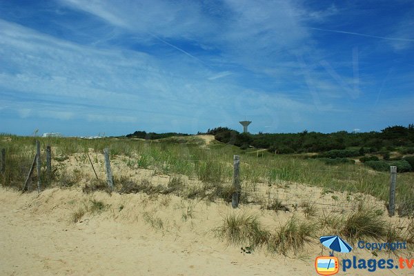 Environnement de la plage de la Pége - St Hilaire