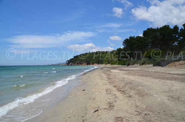 Pellegrin beach in La Londe and Bormes les Mimosas