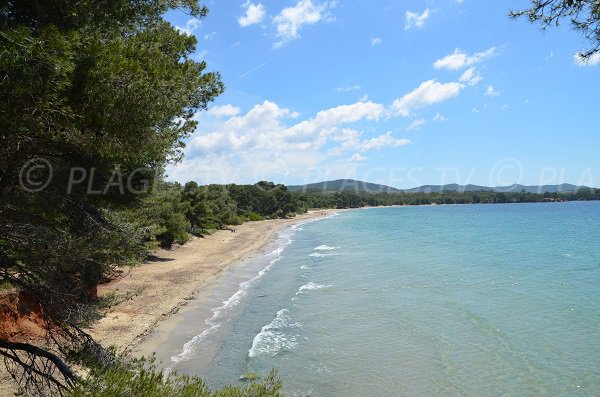 Pellegrin beach in La Londe les Maures in France