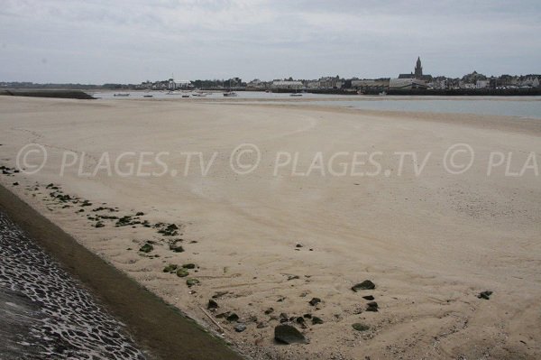 Le Croisic depuis la plage de Pen-Bron à La Turballe