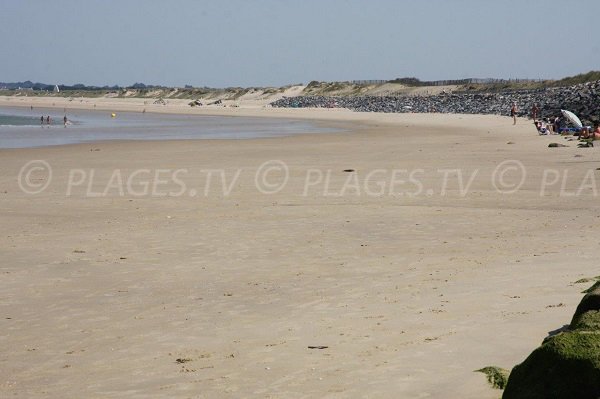 Pen-Bron beach in La Turballe in France