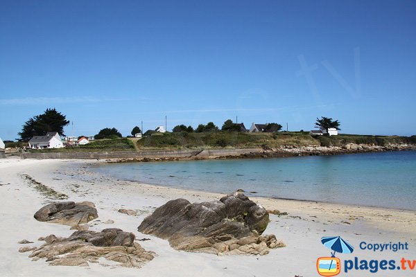 Plage de Pen Enez à Plouguerneau