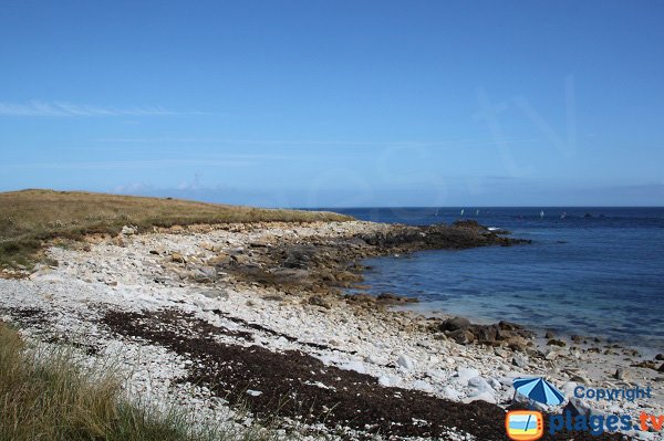 Crique de galets sur la presqu'ile de Pen Enez - Plouguerneau