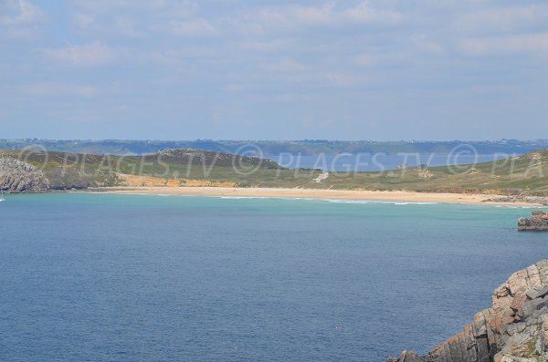 Pen Hat beach in Camaret sur Mer in France