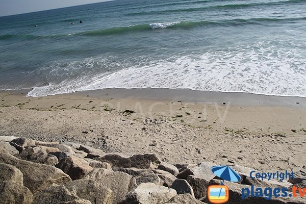 Plage de sable à Penhors en Bretagne - Pouldreuzic