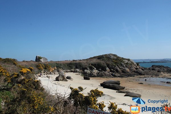 Plage de Penn ar Waremm sur l'ile de Callot