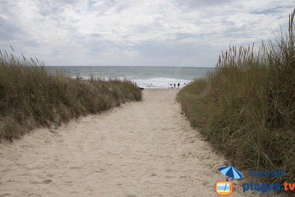 Accès à la plage de Penn er Malo - Guidel