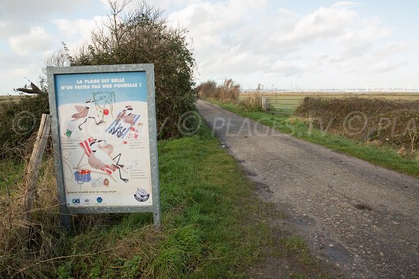 Access to Pennedepie beach