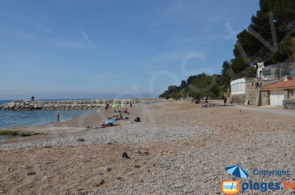 Photo de la plage du Péno de Carqueiranne