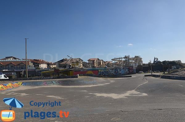 Skate park au niveau du centre de Seignosse