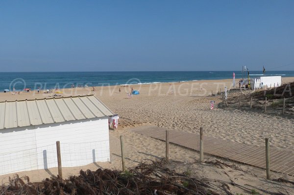 Accès à la plage du Penon à Seignosse