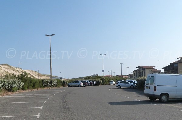 Parking gratuit de la plage du Penon à Seignosse - Landes