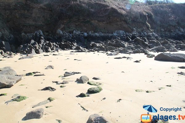 Rocks on the Penquer beach in Carantec